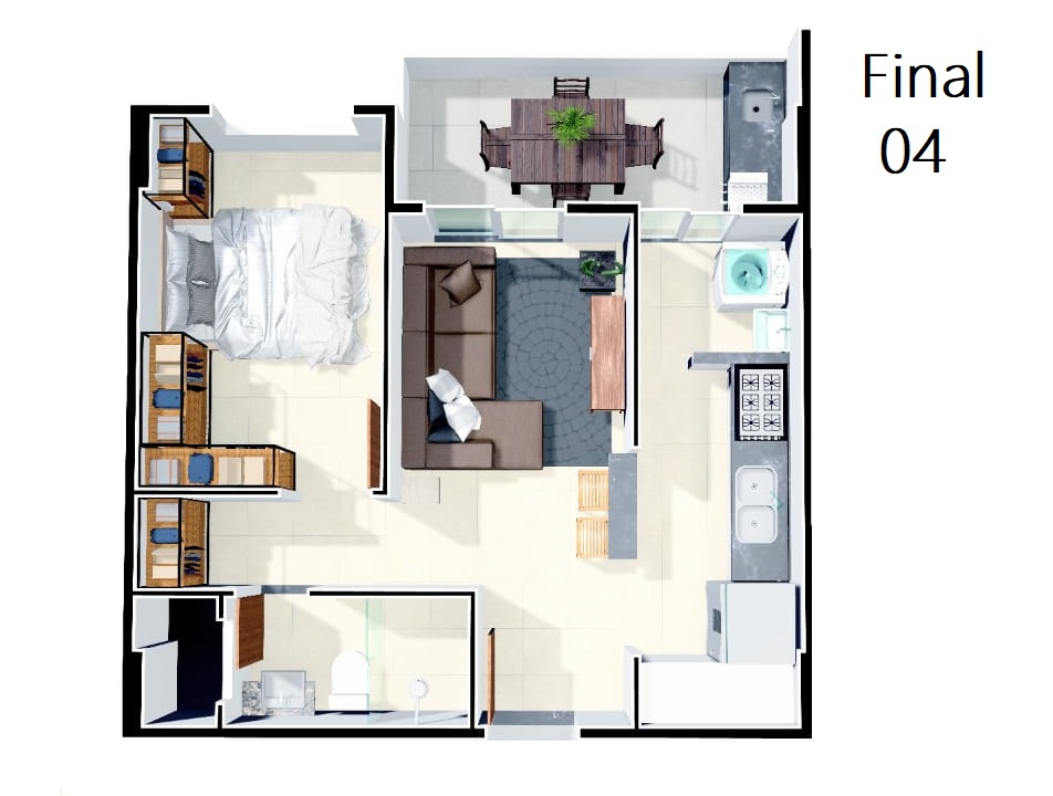 Imagem Apartamento com 1 Quarto à Venda, 46 m²em Caiçara - Praia Grande Imagem Apartamento com 1 Quarto à Venda, 46 m²em Caiçara - Praia Grande