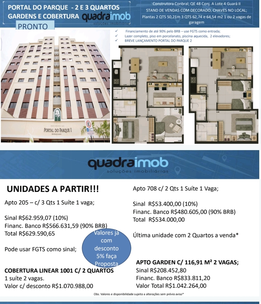 Imagem Apartamento com 1 Quarto à Venda, 30 m²em Sul (Águas Claras) - Brasília Imagem Apartamento com 1 Quarto à Venda, 30 m²em Sul (Águas Claras) - Brasília