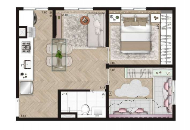 Imagem Apartamento com 2 Quartos à Venda, 40 m² em Jardim Santo Antônio - São Paulo