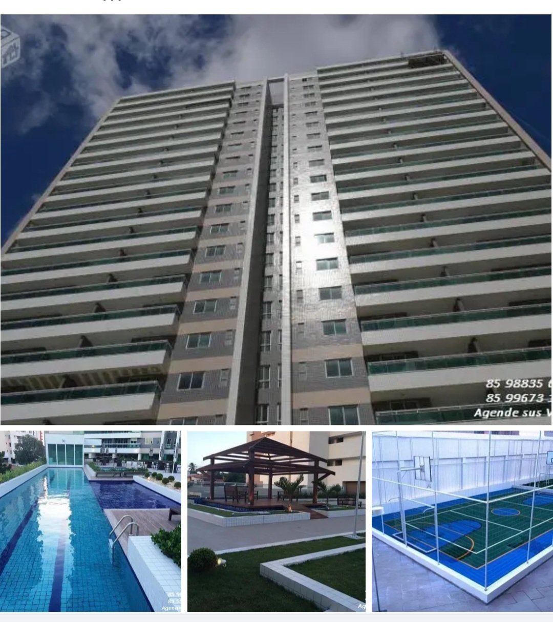 Apartamento com 3 Quartos à Venda, 92 m²em Joaquim Távora - Fortaleza