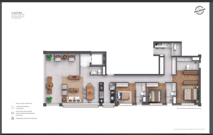 Imagem Apartamento com 3 Quartos à Venda, 147 m² em Itaim Bibi - São Paulo