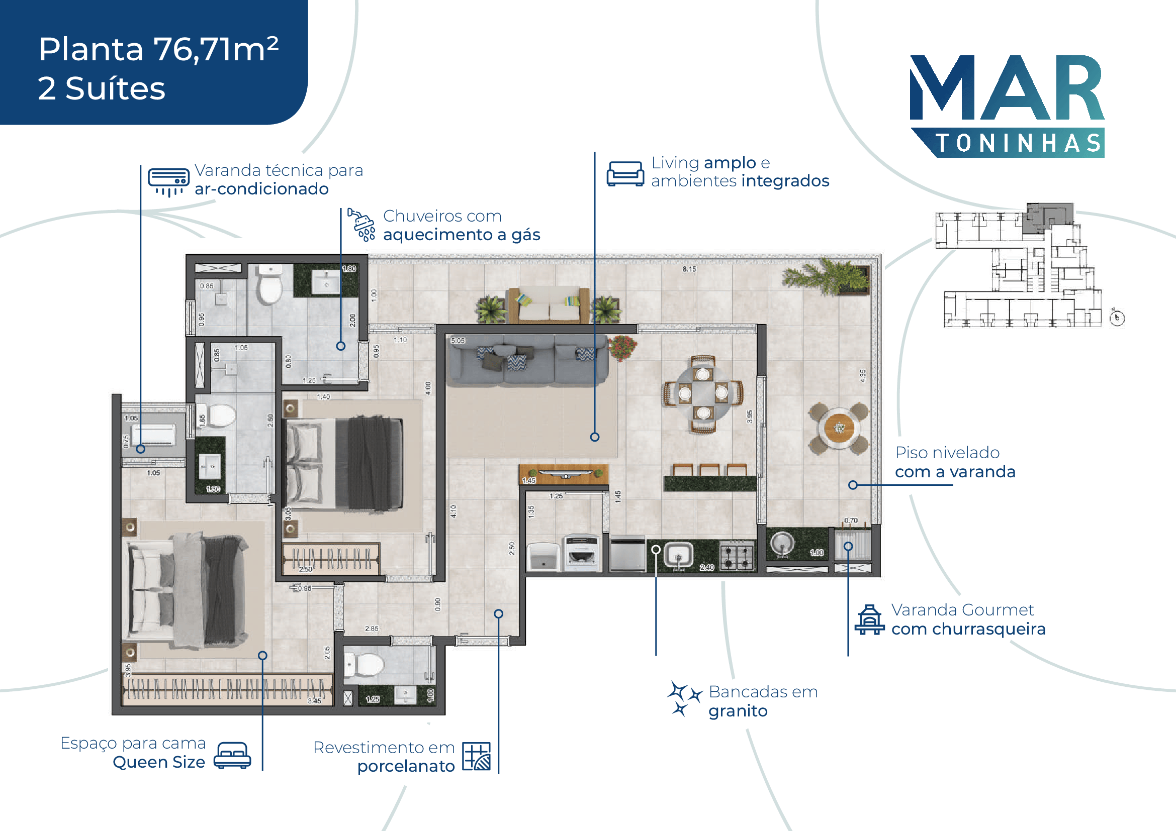 Imagem Apartamento com 1 Quarto à Venda, 35 m²em Toninhas - Ubatuba