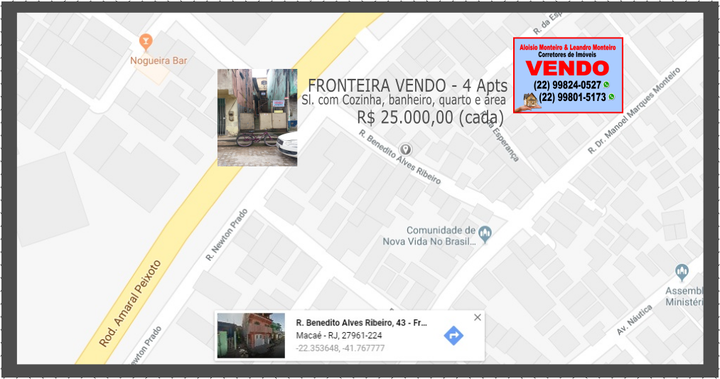 Imagem Apartamento com 1 Quarto à Venda, 35 m² em Fronteira - Macaé Imagem Apartamento com 1 Quarto à Venda, 35 m² em Fronteira - Macaé