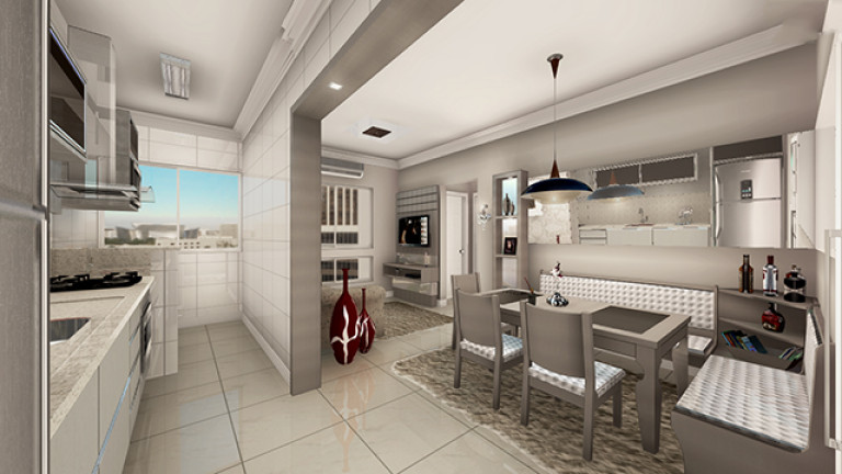 Imagem Apartamento com 1 Quarto à Venda, 42 m² em Ana Maria - Criciúma