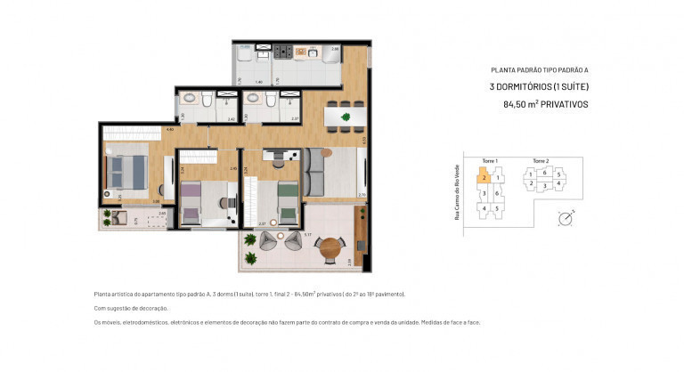 Imagem Apartamento com 3 Quartos à Venda, 84 m² em Jardim Caravelas - São Paulo