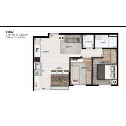 Imagem Apartamento com 2 Quartos à Venda, Locação ou Temporada, 45 m² em Centro - Diadema Imagem Apartamento com 2 Quartos à Venda, Locação ou Temporada, 45 m² em Centro - Diadema