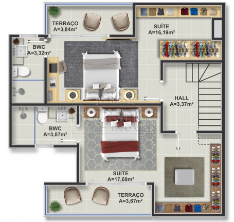 Imagem Apartamento com 2 Quartos à Venda, 62 m² em Itacorubi - Florianópolis Imagem Apartamento com 2 Quartos à Venda, 62 m² em Itacorubi - Florianópolis