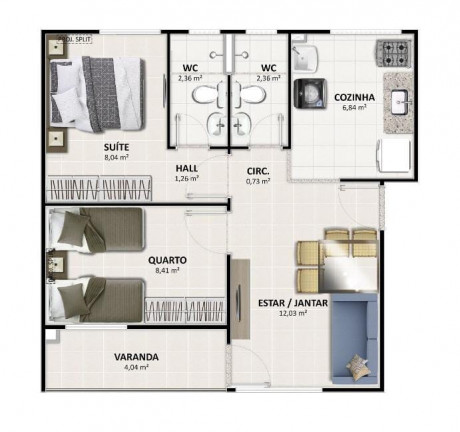 Imagem Apartamento com 2 Quartos à Venda, 52 m² em Antônio Cassimiro - Petrolina Imagem Apartamento com 2 Quartos à Venda, 52 m² em Antônio Cassimiro - Petrolina