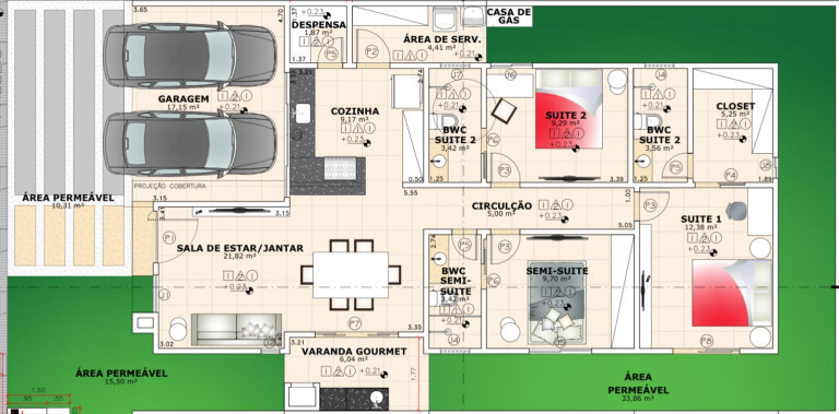 Imagem Casa de Condomínio com 3 Quartos à Venda,  em Parque das Nações - Parnamirim