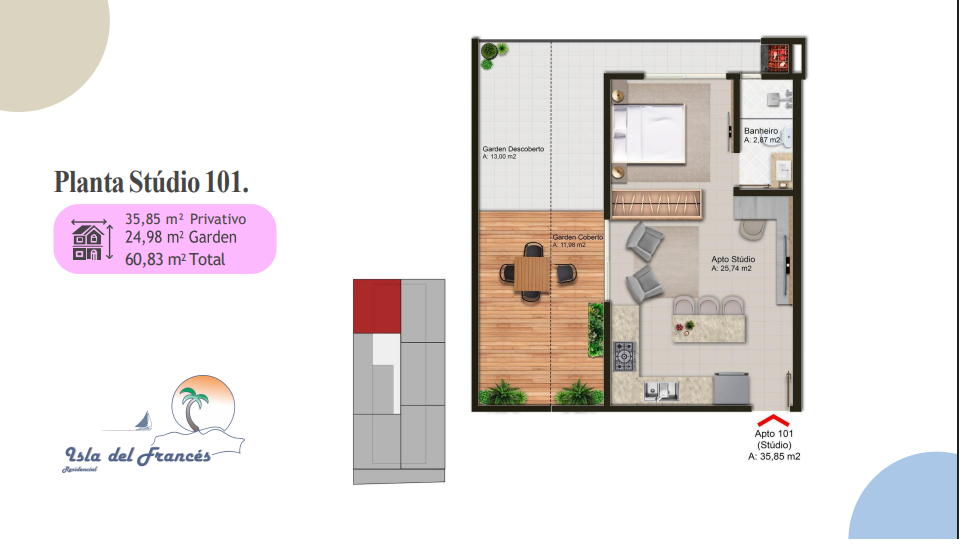 Imagem Studio com 1 Quarto à Venda, 25 m² em Canasvieiras - Florianópolis Imagem Studio com 1 Quarto à Venda, 25 m² em Canasvieiras - Florianópolis