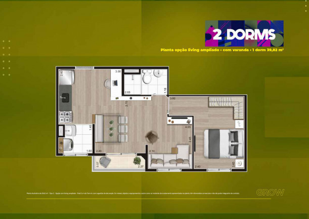 Imagem Apartamento com 2 Quartos à Venda, 39 m² em Jardim Adutora - São Paulo