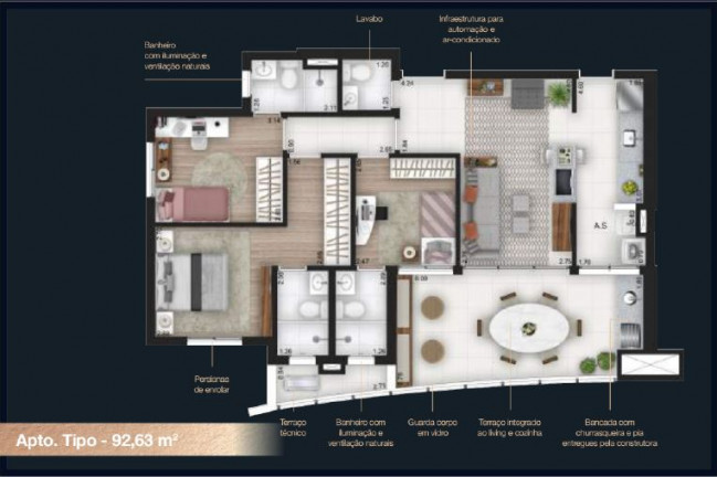 Imagem Apartamento com 3 Quartos à Venda, 80 m² em Vila Osasco - Osasco