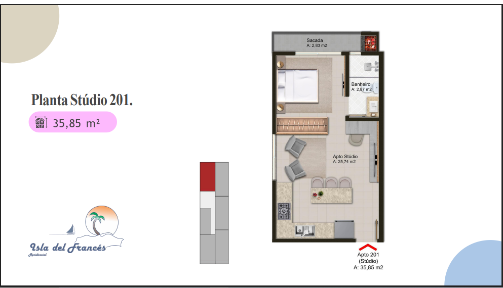 Imagem Studio com 1 Quarto à Venda, 25 m² em Canasvieiras - Florianópolis Imagem Studio com 1 Quarto à Venda, 25 m² em Canasvieiras - Florianópolis