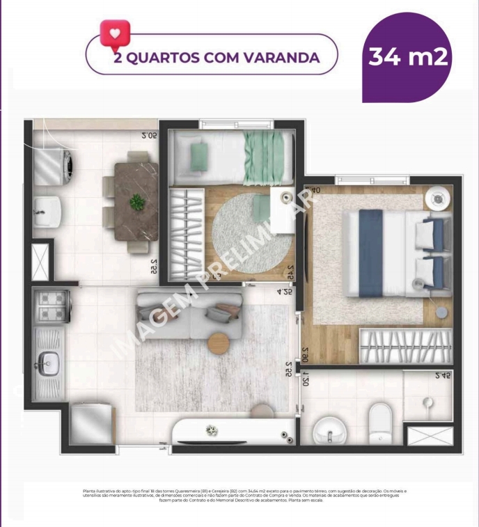 Imagem Apartamento com 2 Quartos à Venda, 34 m² em Vila Zelina - São Paulo Imagem Apartamento com 2 Quartos à Venda, 34 m² em Vila Zelina - São Paulo