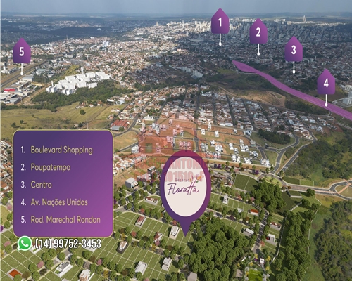 Imagem Terreno à Venda, 250 m² em Floratta Nações Residencial - Bauru Imagem Terreno à Venda, 250 m² em Floratta Nações Residencial - Bauru