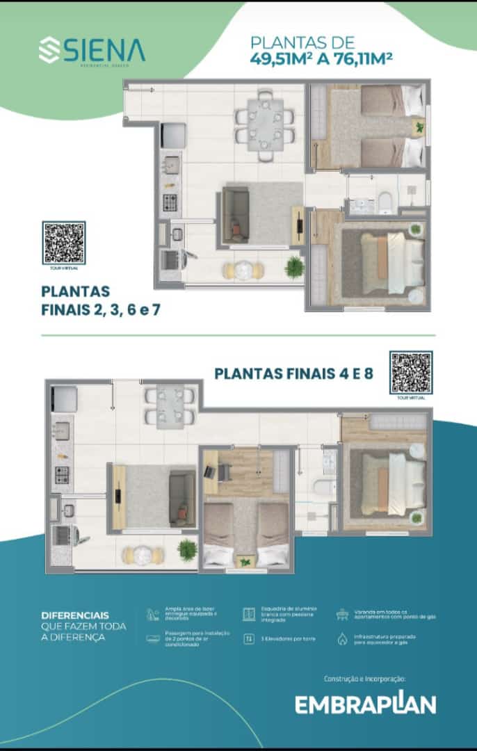 Imagem Apartamento com 2 Quartos à Venda, 49 m²em São Pedro - Osasco