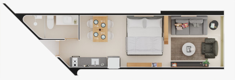 Imagem Apartamento com 1 Quarto à Venda, 30 m² em Pontal Do Cupe - Ipojuca