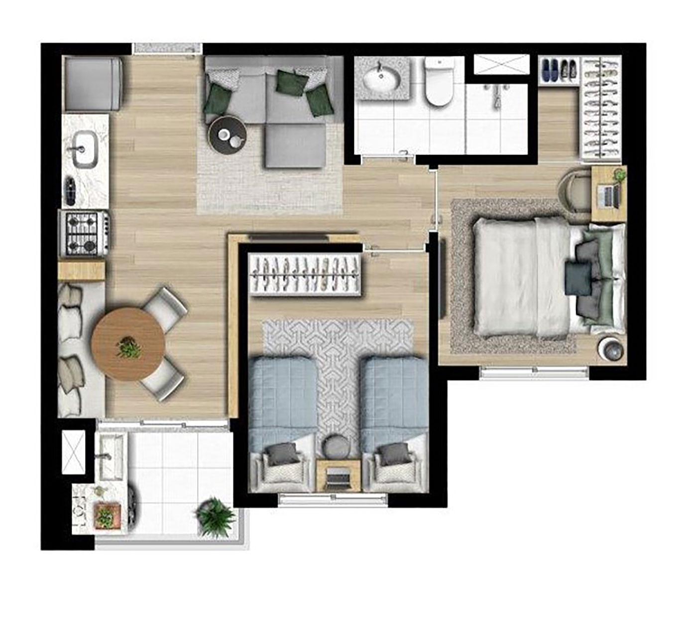 Imagem Apartamento com 2 Quartos à Venda, 41 m² em Lapa - São Paulo Imagem Apartamento com 2 Quartos à Venda, 41 m² em Lapa - São Paulo