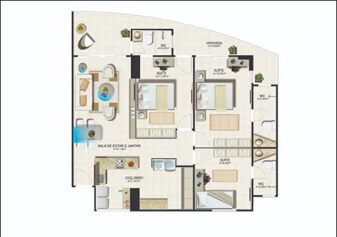 Imagem Apartamento com 3 Quartos à Venda, 94 m²em Aldeota - Fortaleza Imagem Apartamento com 3 Quartos à Venda, 94 m²em Aldeota - Fortaleza