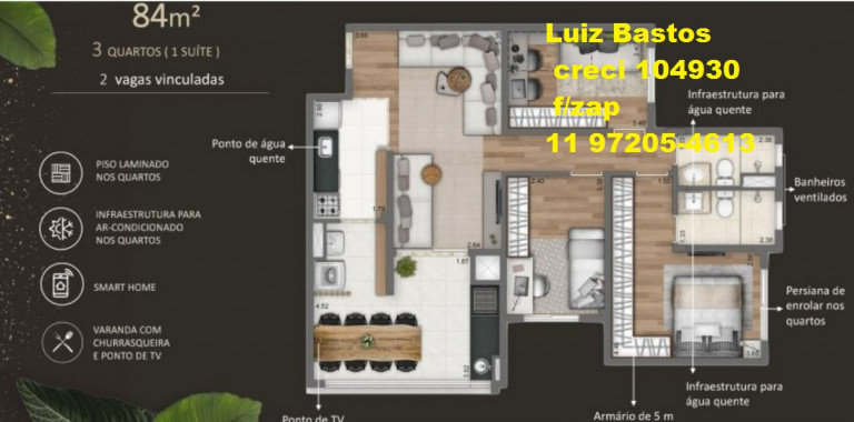 Imagem Apartamento com 3 Quartos à Venda, 84 m² em Parque São Jorge - São Paulo Imagem Apartamento com 3 Quartos à Venda, 84 m² em Parque São Jorge - São Paulo