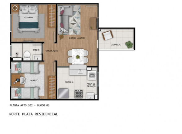 Imagem Apartamento com 2 Quartos à Venda, 50 m² em Pajuçara - Natal