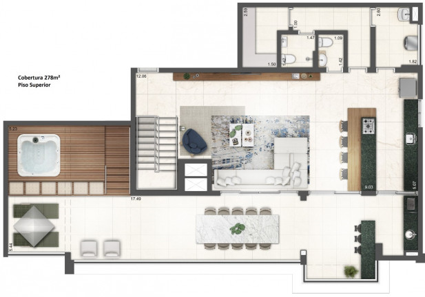 Imagem Cobertura com 3 Quartos à Venda, 278 m² em Brás - São Paulo Imagem Cobertura com 3 Quartos à Venda, 278 m² em Brás - São Paulo