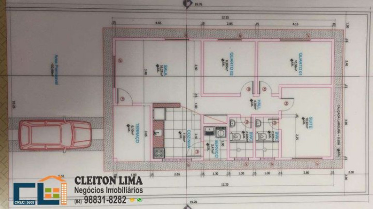 Imagem Casa de Condomínio com 2 Quartos à Venda, 59 m² em Nova Esperança - Parnamirim