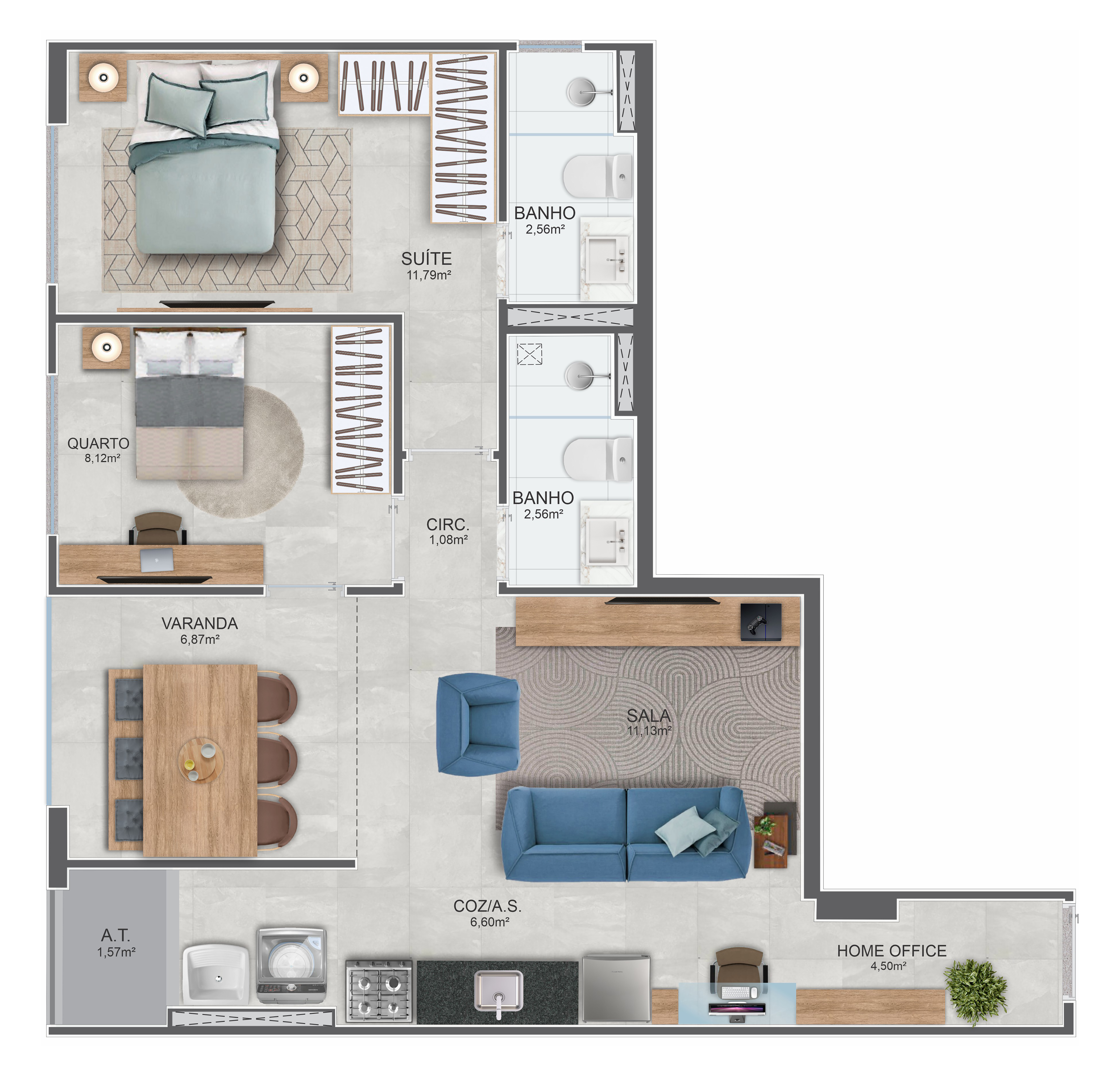 Imagem Apartamento com 2 Quartos à Venda, 60 m² em Praia da Costa - Vila Velha