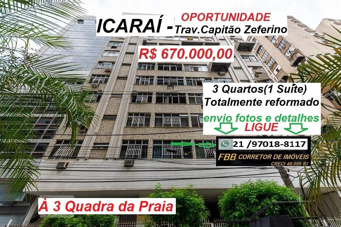 Imagem Apartamento com 3 Quartos à Venda, 70 m² em Icaraí - Niterói Imagem Apartamento com 3 Quartos à Venda, 70 m² em Icaraí - Niterói