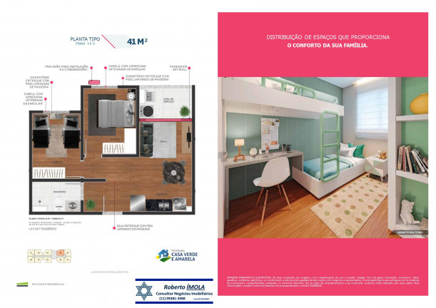 Imagem Apartamento com 2 Quartos à Venda, 45 m² em Vila Esperança - São Paulo
