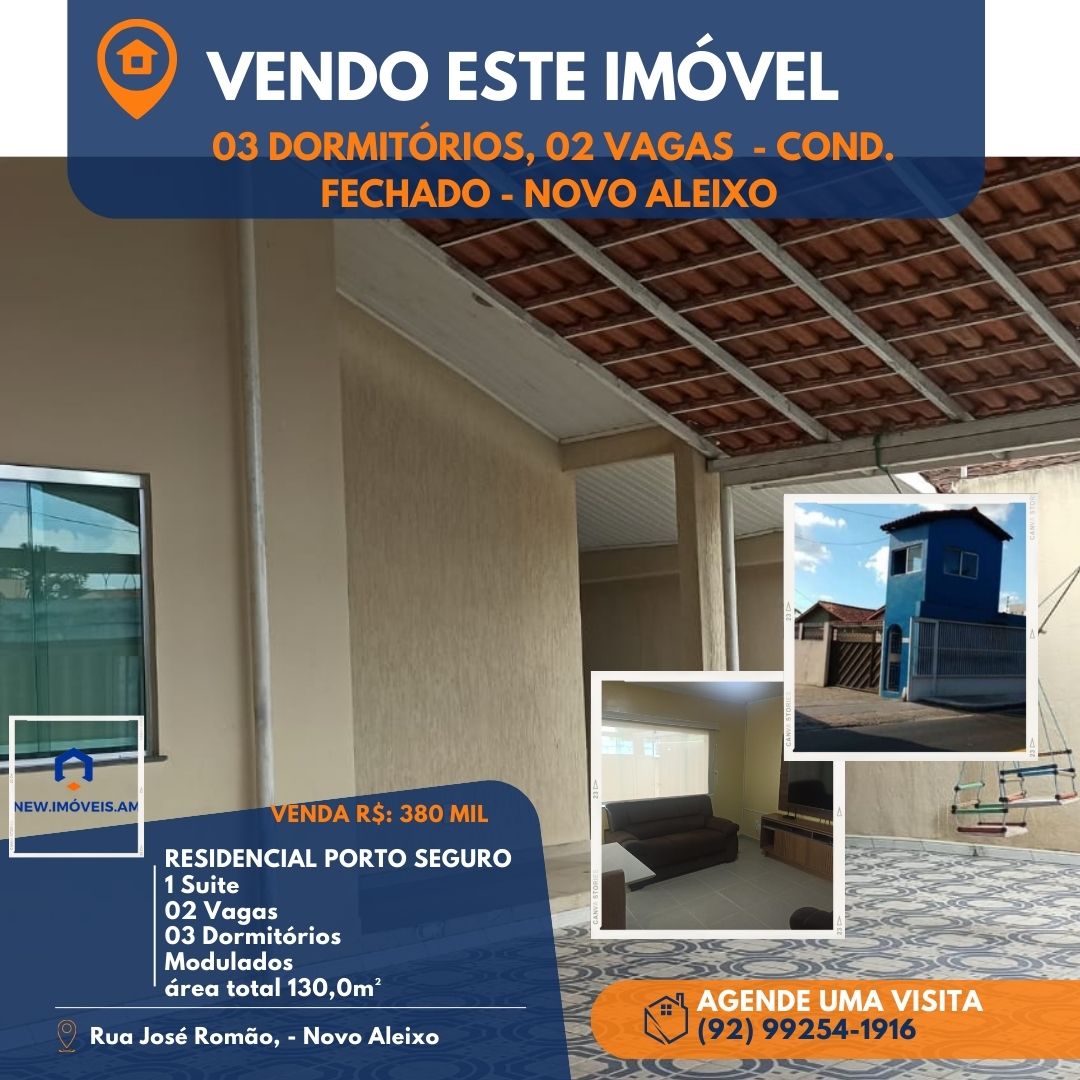 Imagem Casa com 3 Quartos à Venda, 130 m² em São José Operário - Manaus Imagem Casa com 3 Quartos à Venda, 130 m² em São José Operário - Manaus