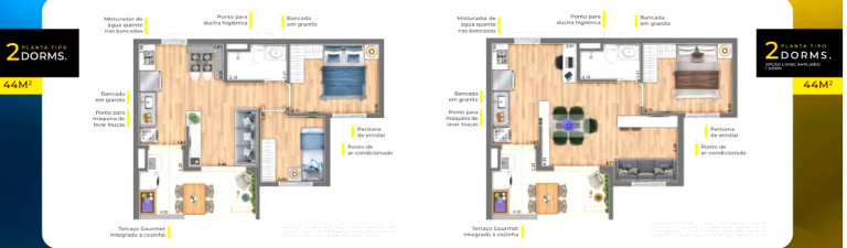 Imagem Apartamento com 2 Quartos à Venda, 44 m²em Vila Prudente - São Paulo