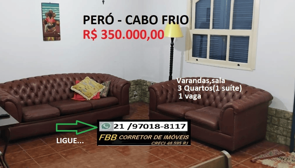 Casa de Condomínio com 3 Quartos à Venda, 105 m² em Ogiva - Cabo Frio