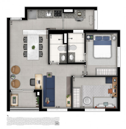 Imagem Apartamento com 3 Quartos à Venda, 68 m²em Vila Sônia - São Paulo