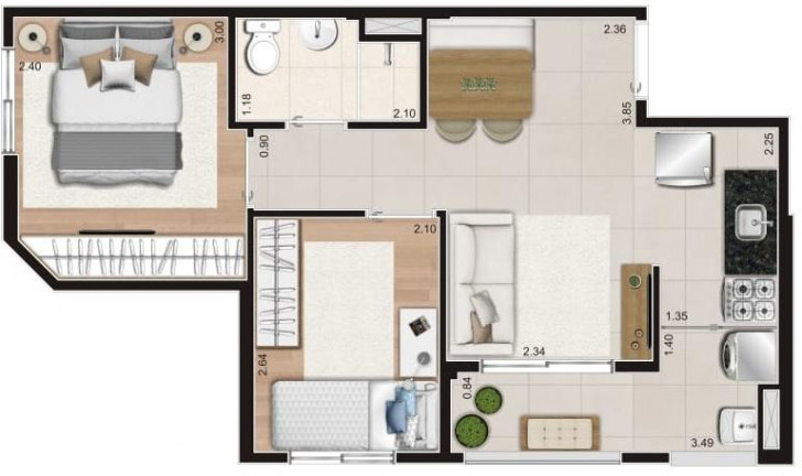Imagem Apartamento com 2 Quartos à Venda, 38 m² em Vila Ré - São Paulo Imagem Apartamento com 2 Quartos à Venda, 38 m² em Vila Ré - São Paulo