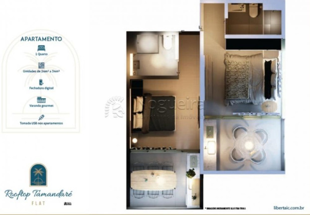Imagem Apartamento com 1 Quarto à Venda, 34 m² em Tamandaré - Tamandaré