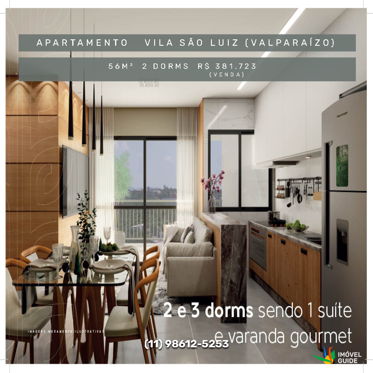 Imagem Apartamento com 2 Quartos à Venda, 56 m² em Vila São Luiz (Valparaízo) - Barueri