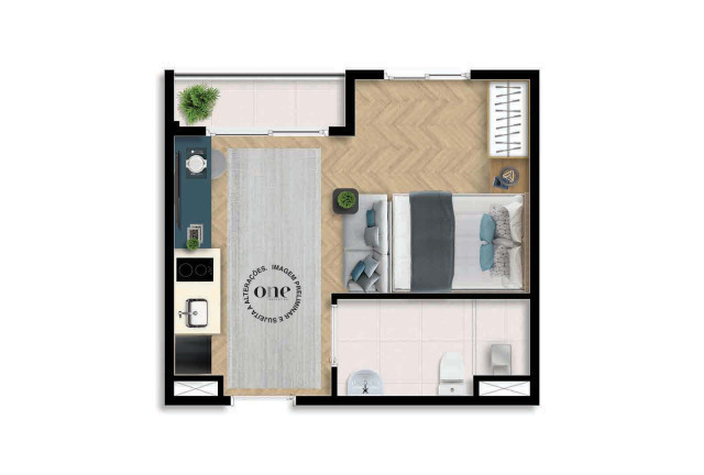 Imagem Studio com 1 Quarto à Venda, 24 m² em Vila Lageado - São Paulo
