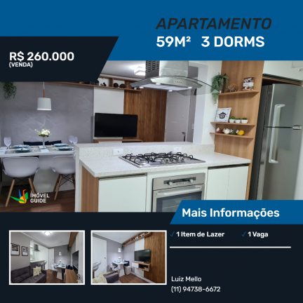 Imagem Apartamento com 3 Quartos à Venda, 59 m² em Conjunto Habitacional Padre Manoel De Paiva - São Paulo Imagem Apartamento com 3 Quartos à Venda, 59 m² em Conjunto Habitacional Padre Manoel De Paiva - São Paulo