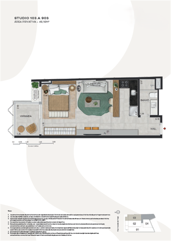 Imagem Studio com 1 Quarto à Venda, 46 m²em Ipanema - Rio de Janeiro Imagem Studio com 1 Quarto à Venda, 46 m²em Ipanema - Rio de Janeiro