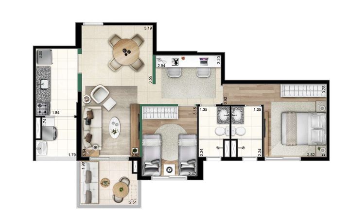 Imagem Apartamento com 2 Quartos à Venda, 69 m² em Jardim Caboré - São Paulo Imagem Apartamento com 2 Quartos à Venda, 69 m² em Jardim Caboré - São Paulo