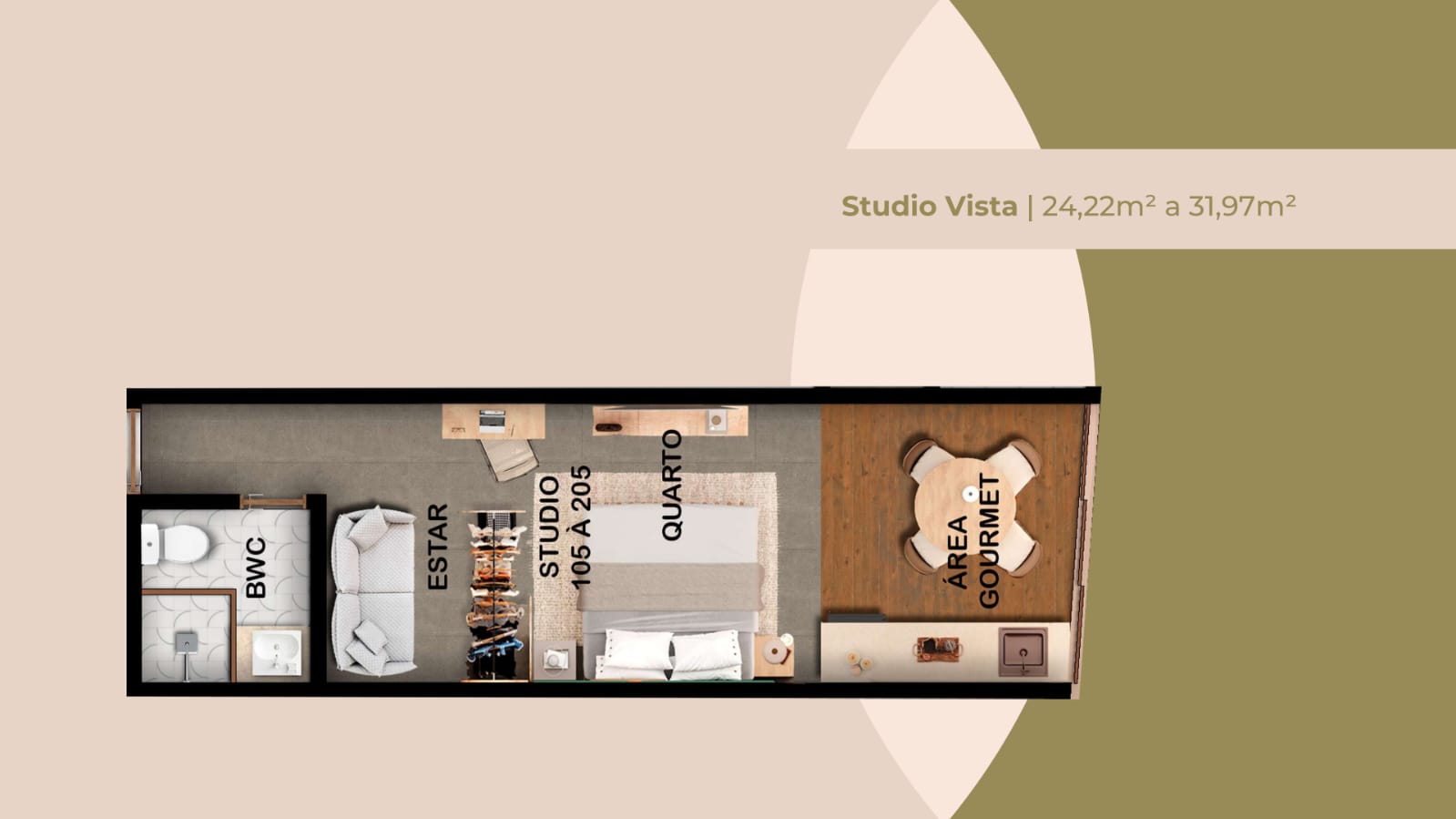 Imagem Apartamento com 1 Quarto à Venda, 25 m² em Centro - Tamandaré