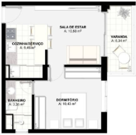 Imagem Apartamento com 1 Quarto à Venda, 39 m² em Pinheiros - São Paulo Imagem Apartamento com 1 Quarto à Venda, 39 m² em Pinheiros - São Paulo