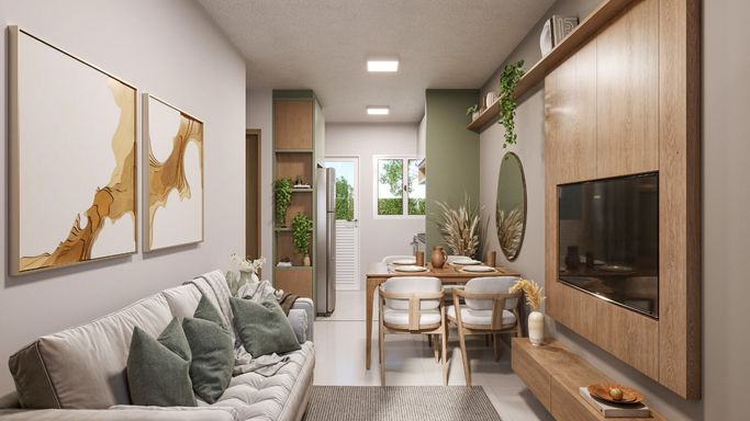 Casa com 2 Quartos à Venda, 44 m² em Recanto Azul - Botucatu