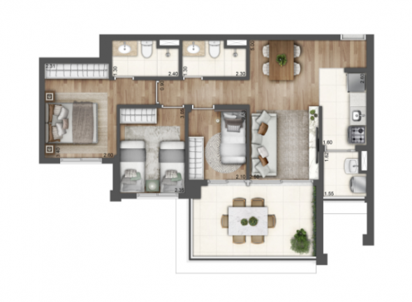 Imagem Apartamento com 1 Quarto à Venda, 75 m² em Sacomã - São Paulo Imagem Apartamento com 1 Quarto à Venda, 75 m² em Sacomã - São Paulo