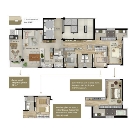 Imagem Apartamento com 3 Quartos à Venda,  em Água Verde - Curitiba
