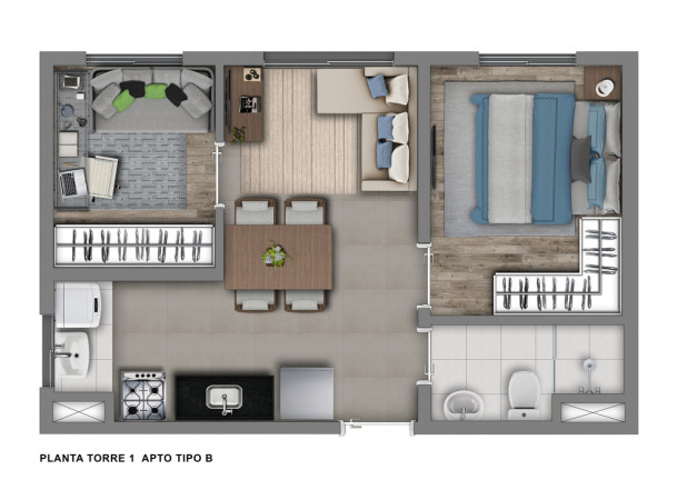 Imagem Apartamento com 2 Quartos à Venda, 38 m²em Jardim Prudência - São Paulo