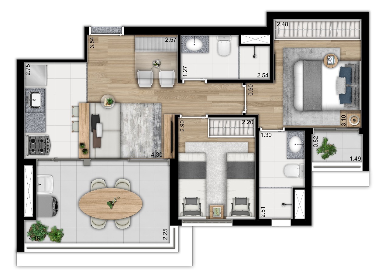 Imagem Apartamento com 3 Quartos à Venda, 79 m²em Ipiranga - São Paulo Imagem Apartamento com 3 Quartos à Venda, 79 m²em Ipiranga - São Paulo