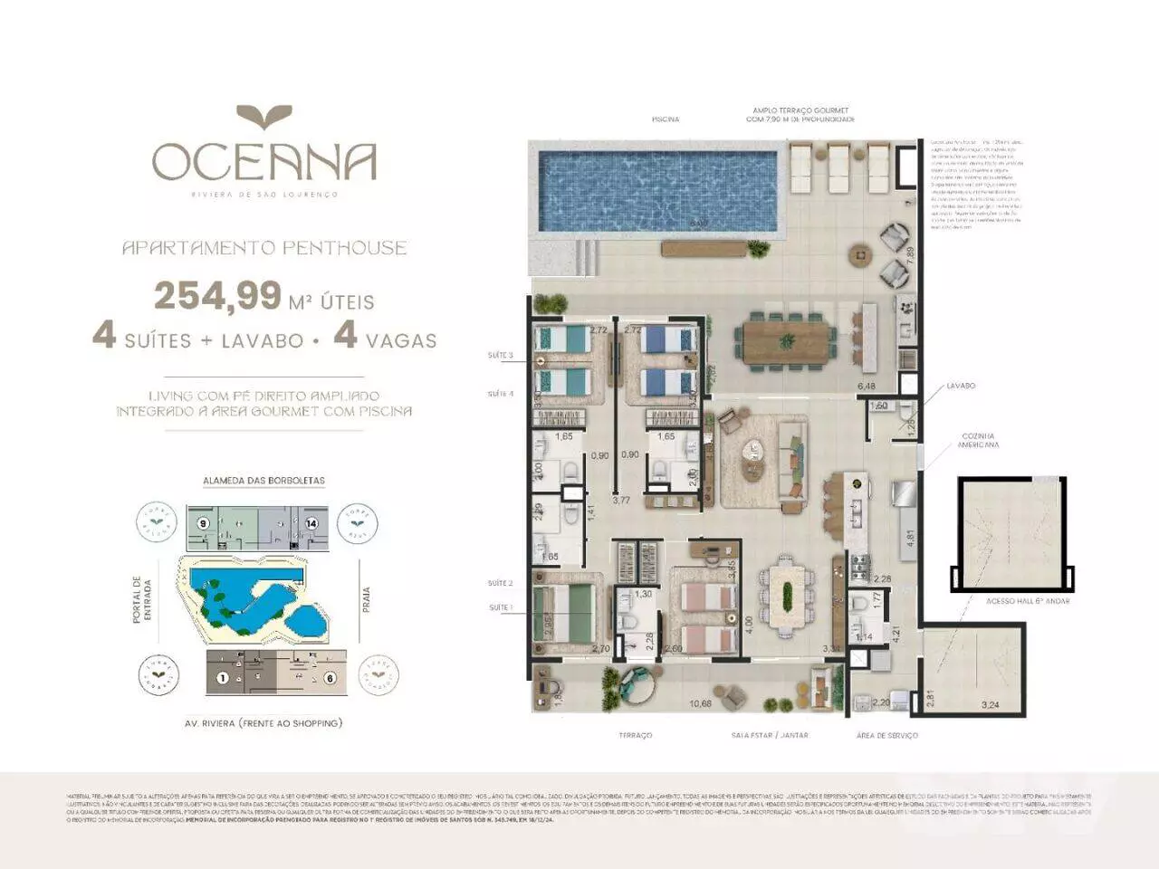 Imagem Apartamento com 3 Quartos à Venda, 127 m² em Riviera - Bertioga