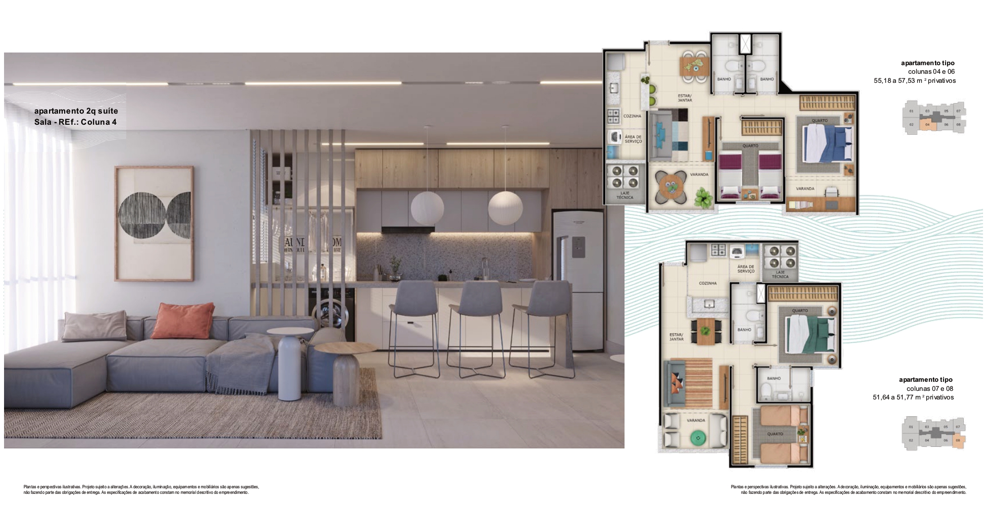 Imagem Apartamento com 2 Quartos à Venda, 51 m² em Praia de Itaparica - Vila Velha Imagem Apartamento com 2 Quartos à Venda, 51 m² em Praia de Itaparica - Vila Velha